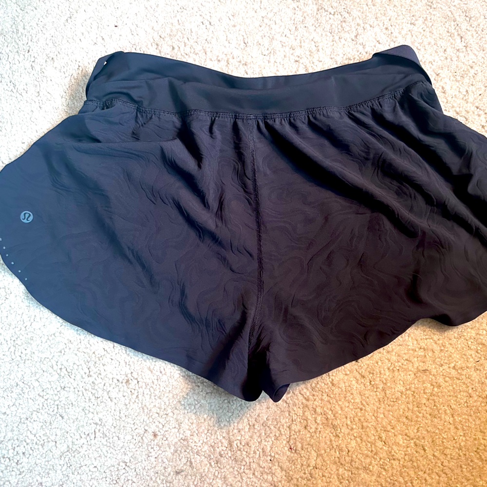 Lululemon Fast and Free Short Embossed Black 8